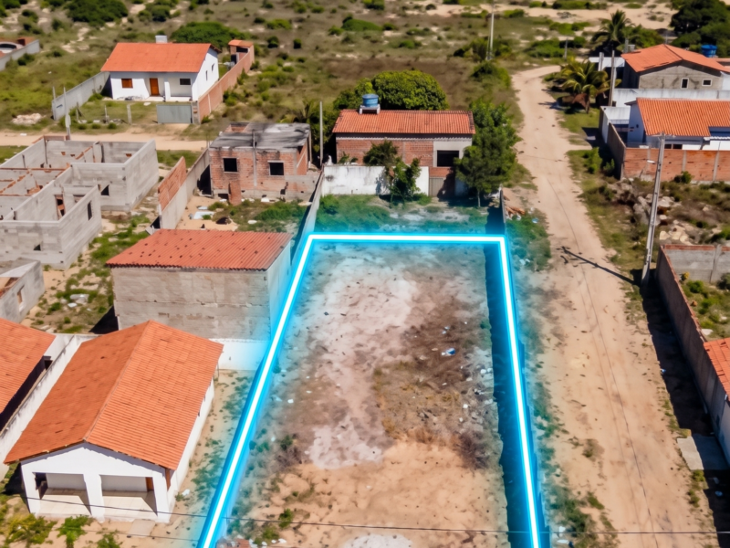 Lote de Esquina em Carapibus (12x27m) – Excelente Potencial Residencial ou Comercial