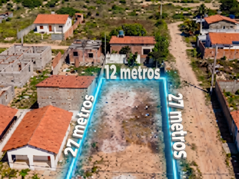 Lote de Esquina em Carapibus (12x27m) – Excelente Potencial Residencial ou Comercial